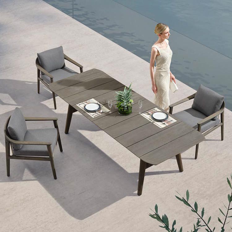 SET DE COMEDOR LEO PARA JARDÍN CON 6 SILLAS