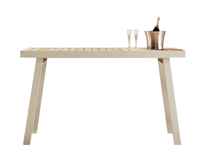 MESA DE BAR NOFI COLOR BEIGE P/JARDIN