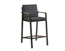 SET MESA DE BAR NOFI PARA JARDÍN CON 6 SILLAS (COLOR NEGRO) - MCH.MES.0536
