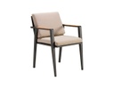 SILLA EMOTI CON REPOSABRAZOS GRIS