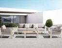 SET DE SALA BORROMEO PARA JARDÍN CON MESA DE CENTRO (4 PZS)