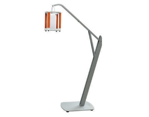 [MCH.LAM.0275] SET LÁMPARA SOLAR AURORA (42.5×23×23cm) DE INTERIOR/EXTERIOR CON BASE BLANCA Y MADERA DE TECA